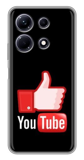 Чехол с принтом "Лайк YouTube" для Infinix Note 30