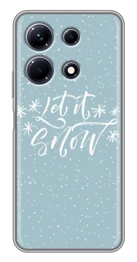 Силиконовый чехол с изображением "Let it Snow" для Infinix Note 30