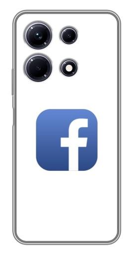 Чехол с принтом "Лого Фейсбук" для Infinix Note 30