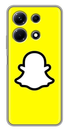 Силиконовый чехол с изображением "Лого Snapchat" для Infinix Note 30