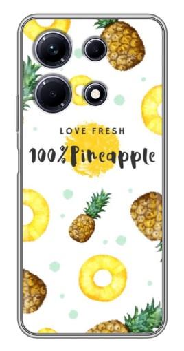 Чехол с печатью "Любовь к ананасам" для Infinix Note 30