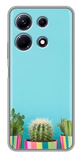 Силиконовый чехол с изображением "Маленькие кактусы" для Infinix Note 30