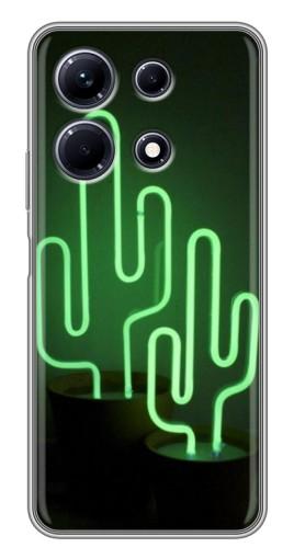 Чехол с принтом "Неоновый кактус" для Infinix Note 30