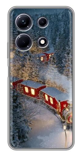 Чехол с печатью "Новогодний поезд" для Infinix Note 30