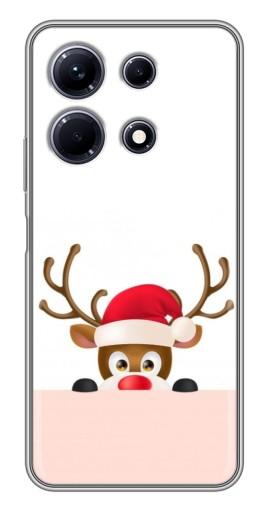 Чехол с картинкой "Олень в шапке" для Infinix Note 30