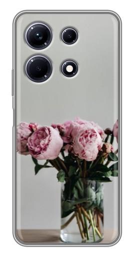 Чехол с печатью "Пионы в вазе" для Infinix Note 30