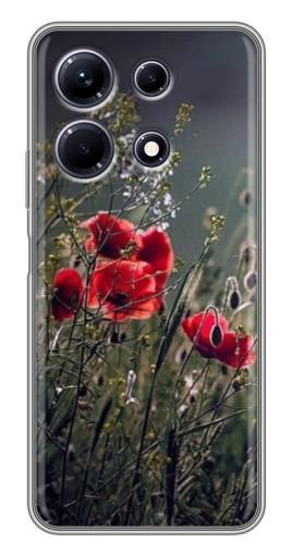 Силиконовый чехол с изображением "Поле цветов" для Infinix Note 30