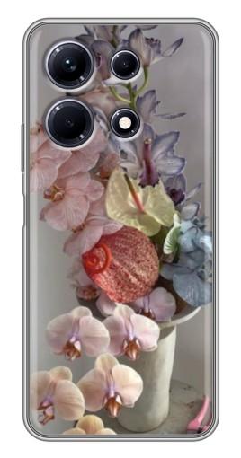 Чехол с картинкой "Разноцветные орхидеи" для Infinix Note 30