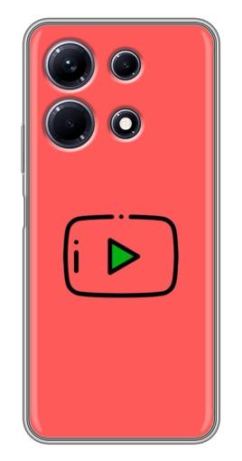 Чехол с картинкой "Рисованная кнопка" для Infinix Note 30