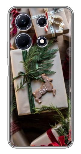 Силиконовый чехол с изображением "Рождественские подарки" для Infinix Note 30