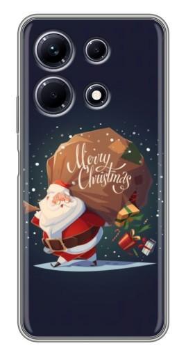 Силиконовый чехол с изображением "Санта с подарками" для Infinix Note 30