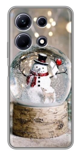 Чехол с печатью "Снеговик в шаре" для Infinix Note 30