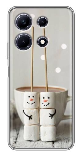 Силиконовый чехол с изображением "Снеговики из зефира" для Infinix Note 30