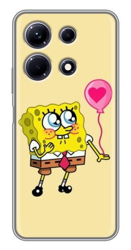 Чехол с принтом "СпанчБоб с шариком" для Infinix Note 30