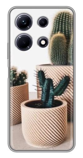 Чехол с картинкой "стильные кактусы" для Infinix Note 30