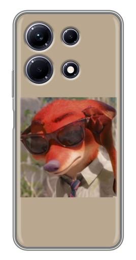 Силиконовый чехол с изображением "Стильный Ник" для Infinix Note 30