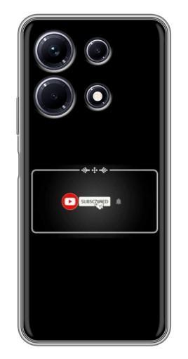 Силиконовый чехол с изображением "subscribed" для Infinix Note 30