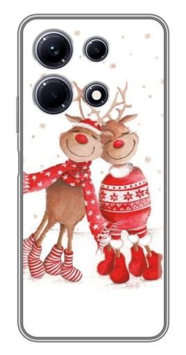 Силиконовый чехол с изображением "Влюбленные олени" для Infinix Note 30