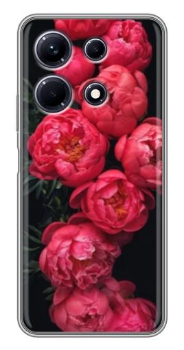 Чехол с картинкой "Яркие пионы" для Infinix Note 30