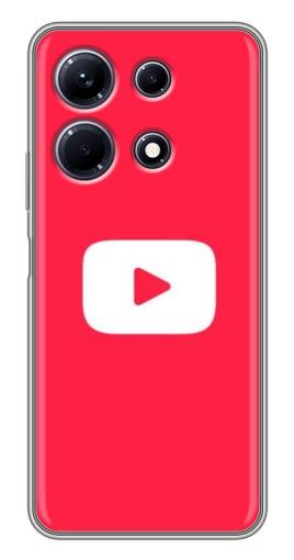 Чехол с принтом "YouTube Кнопка" для Infinix Note 30