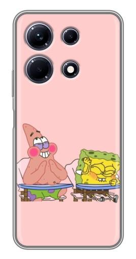 Силиконовый чехол с изображением "За партой" для Infinix Note 30