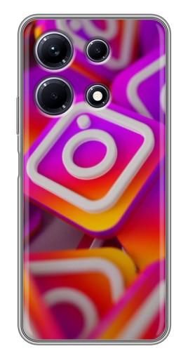 Чехол с картинкой "Значки Инстаграм" для Infinix Note 30