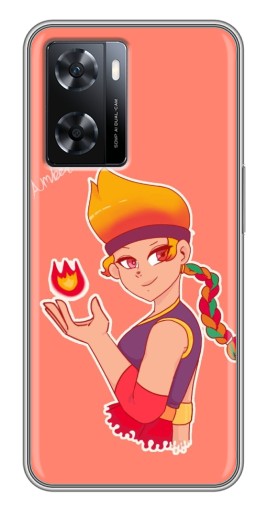 Силиконовый чехол с изображением "Amber с огоньком" для Oppo A77