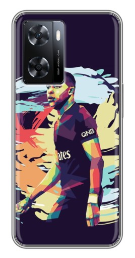 Силиконовый чехол с изображением "ART Mbappe" для Oppo A77