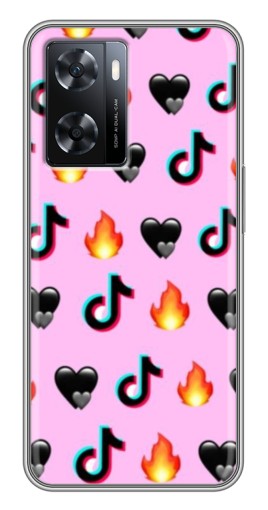 Чехол с картинкой "Арт ТикТок" для Oppo A77