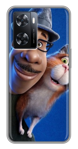 Чехол с печатью "Джо и кот" для Oppo A77