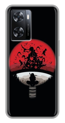 Чехол с печатью "Итачи на черном" для Oppo A77
