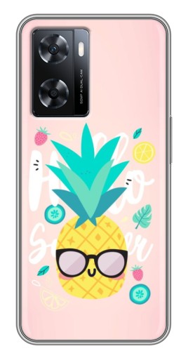 Силиконовый чехол с изображением "Летний ананас" для Oppo A77