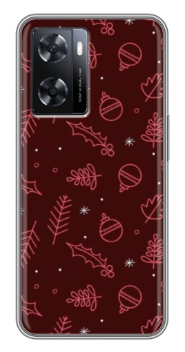 Силиконовый чехол с изображением "Листочки и шары" для Oppo A77