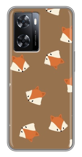 Чехол с принтом "Лисёнки" для Oppo A77