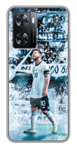 Силиконовый чехол с изображением "Месси в Аргентине" для Oppo A77