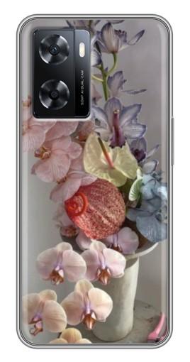 Чехол с печатью "Разноцветные орхидеи" для Oppo A77