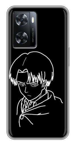 Чехол с картинкой "Силуэт Леви" для Oppo A77
