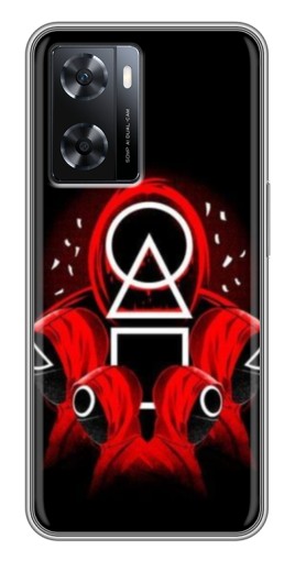 Чехол с принтом "Солдаты с игры кальмара" для Oppo A77