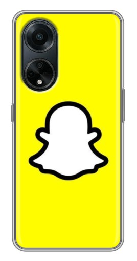 Чехол с принтом "Лого Snapchat" для Oppo A98