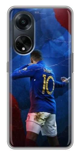 Силиконовый чехол с изображением "Мбаппе в Франции" для Oppo A98