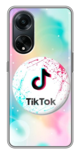 Чехол с картинкой "TikTok принт" для Oppo A98