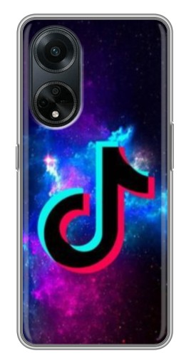 Чехол с печатью "ТикТок в космосе" для Oppo A98
