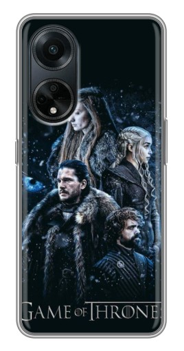 Силиконовый чехол с изображением "Зима близко" для Oppo A98