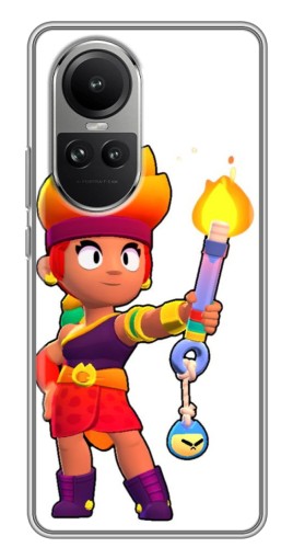 Силиконовый чехол с изображением "Amber Бравл старс" для Oppo Reno 10