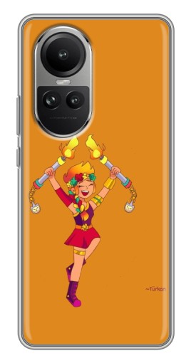Чехол с картинкой "Амбер ликует" для Oppo Reno 10