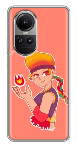 Чехол с печатью "Amber с огоньком" для Oppo Reno 10