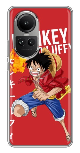Чехол с печатью "Атакующий D Luffy" для Oppo Reno 10
