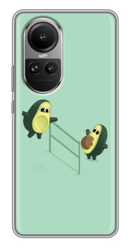 Чехол с печатью "Авокадо волейболисты " для Oppo Reno 10