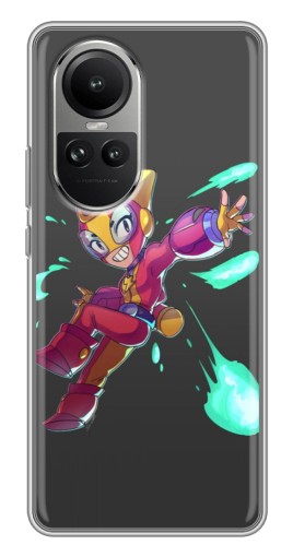 Силиконовый чехол с изображением "Боец MAX" для Oppo Reno 10
