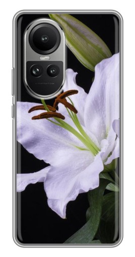 Чехол с принтом "Большая лилия" для Oppo Reno 10